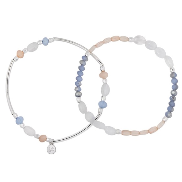 Lauren Conrad || NWT || Tri-Tone Beaded Stretch Bracelet Set - Picture 4 of 4